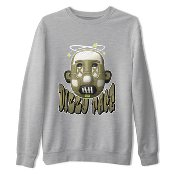 Air Jordan 1 Travis Scott Golf shirt to match jordans Dizzy Face sneaker tees AJ1 lowTravis Scott Golf SNRT Sneaker Release Tees Unisex Heather Grey 2 T-Shirt