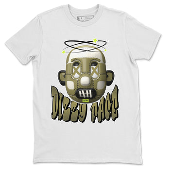Air Jordan 1 Travis Scott Golf shirt to match jordans Dizzy Face sneaker tees AJ1 lowTravis Scott Golf SNRT Sneaker Release Tees Unisex White 2 T-Shirt
