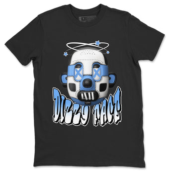 Air Jordan 1 Retro High OG UNC Toe Shirt to match Jordans Dizzy Face Sneaker Tees AJ1 UNC Toe SNRT Sneaker Release Tees Crew Neck T-Shirts Black 2