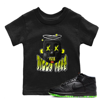 Dunk Mid Premium shirt to match jordans Dizzy Face sneaker tees halloween horror nights Nike Dunk Halloween SNRT Sneaker Release Tees Baby Toddler Black 1 T-Shirt
