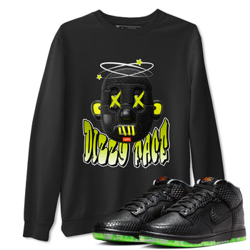 Dunk Mid Premium shirt to match jordans Dizzy Face sneaker tees halloween horror nights Nike Dunk Halloween SNRT Sneaker Release Tees Unisex Black 1 T-Shirt