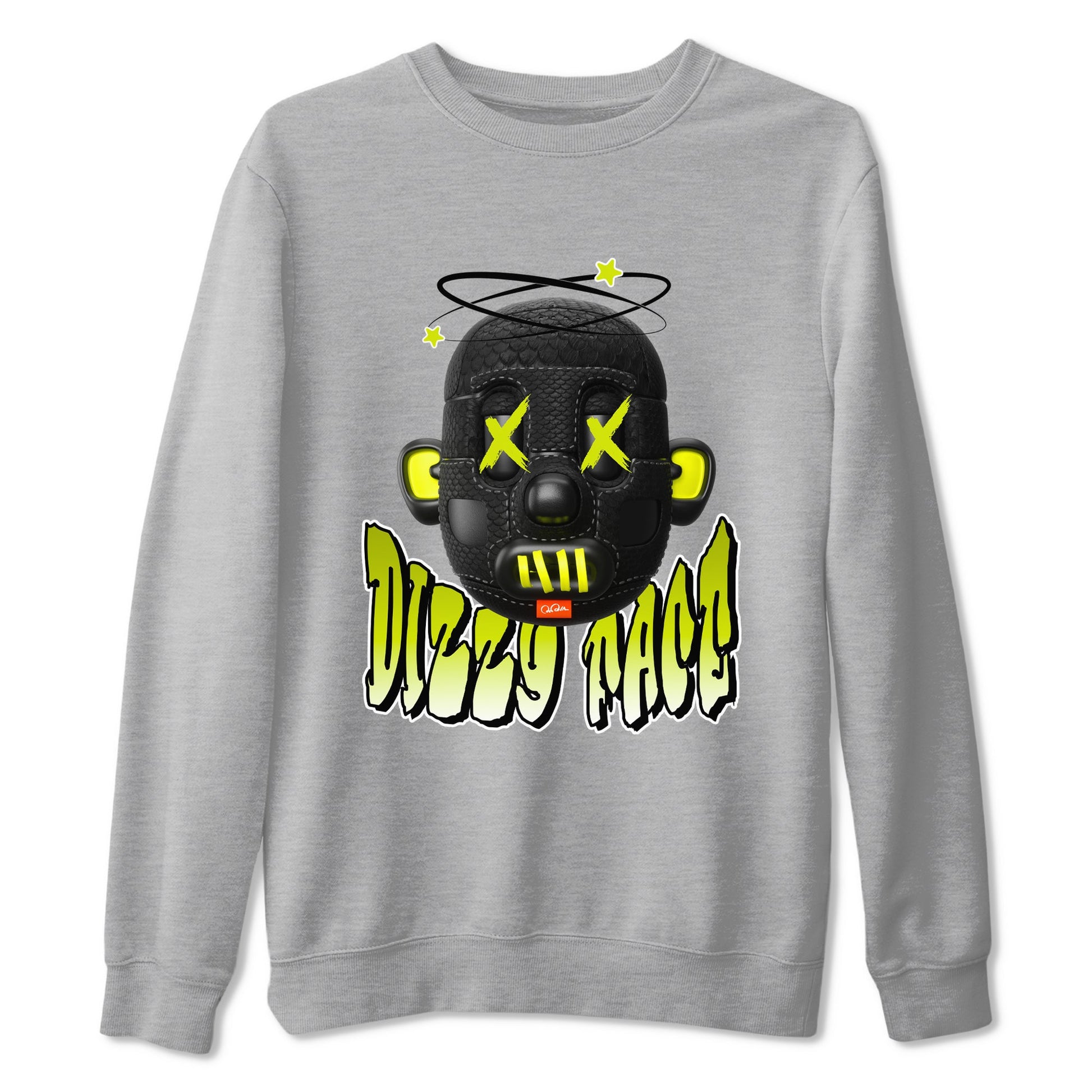 Dunk Mid Premium shirt to match jordans Dizzy Face sneaker tees halloween horror nights Nike Dunk Halloween SNRT Sneaker Release Tees Unisex Heather Grey 2 T-Shirt