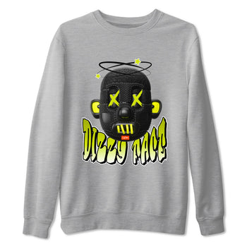 Dunk Mid Premium shirt to match jordans Dizzy Face sneaker tees halloween horror nights Nike Dunk Halloween SNRT Sneaker Release Tees Unisex Heather Grey 2 T-Shirt