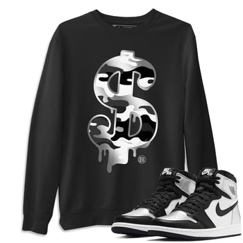 Jordan 1 Silver Toe Sneaker Match Tees Dollar Camo Sneaker Tees Jordan 1 Silver Toe Sneaker Release Tees Unisex Shirts