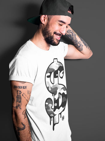 Jordan 1 Silver Toe Sneaker Match Tees Dollar Camo Sneaker Tees Jordan 1 Silver Toe Sneaker Release Tees Unisex Shirts