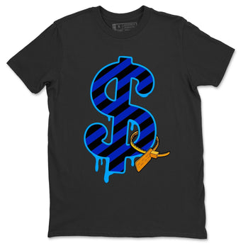 Jordan 2 OFF-WHITE Black Blue Sneaker Match Tees Dollar Camo Sneaker Tees Jordan 2 OFF-WHITE Black Blue Sneaker Release Tees Unisex Shirts