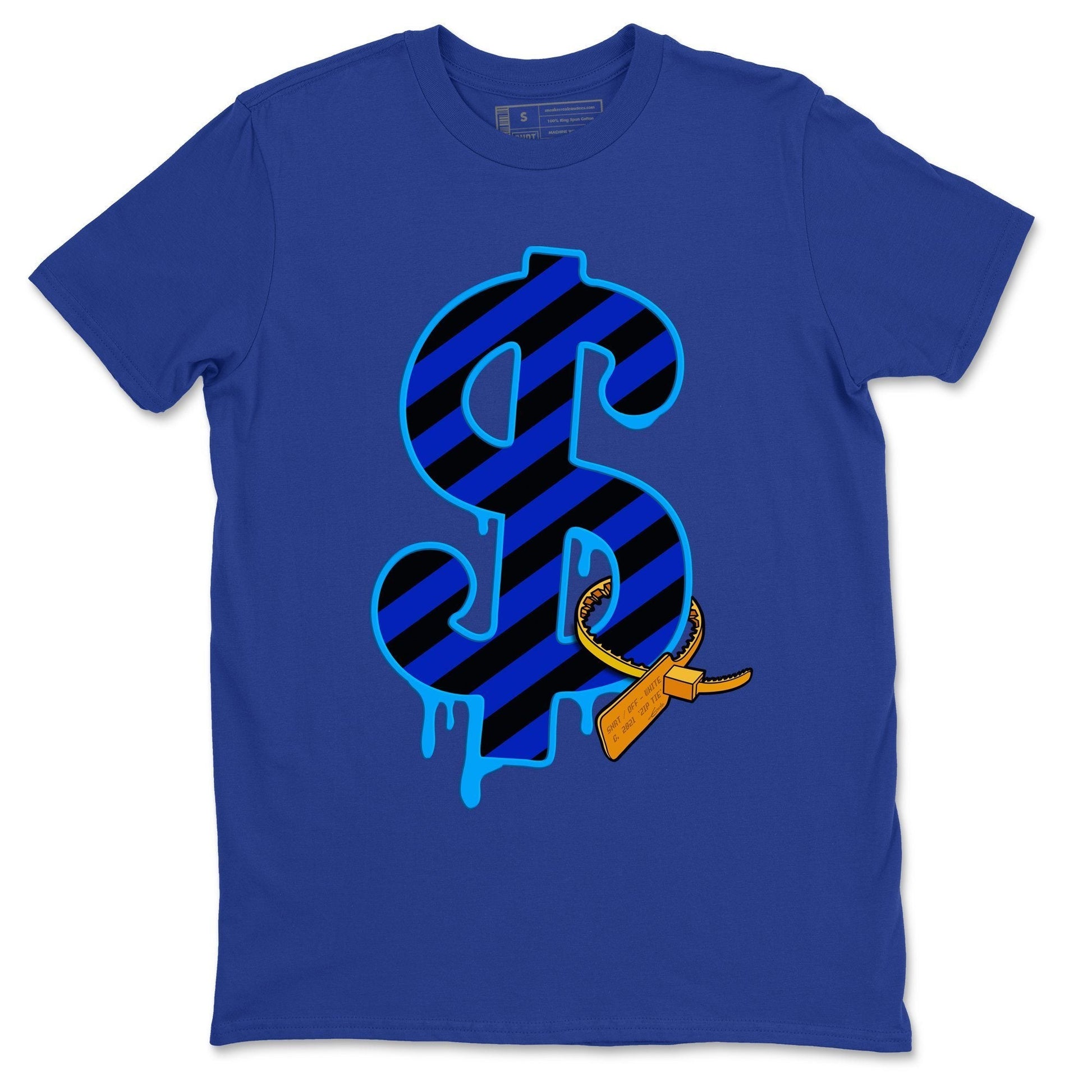 Jordan 2 OFF-WHITE Black Blue Sneaker Match Tees Dollar Camo Sneaker Tees Jordan 2 OFF-WHITE Black Blue Sneaker Release Tees Unisex Shirts