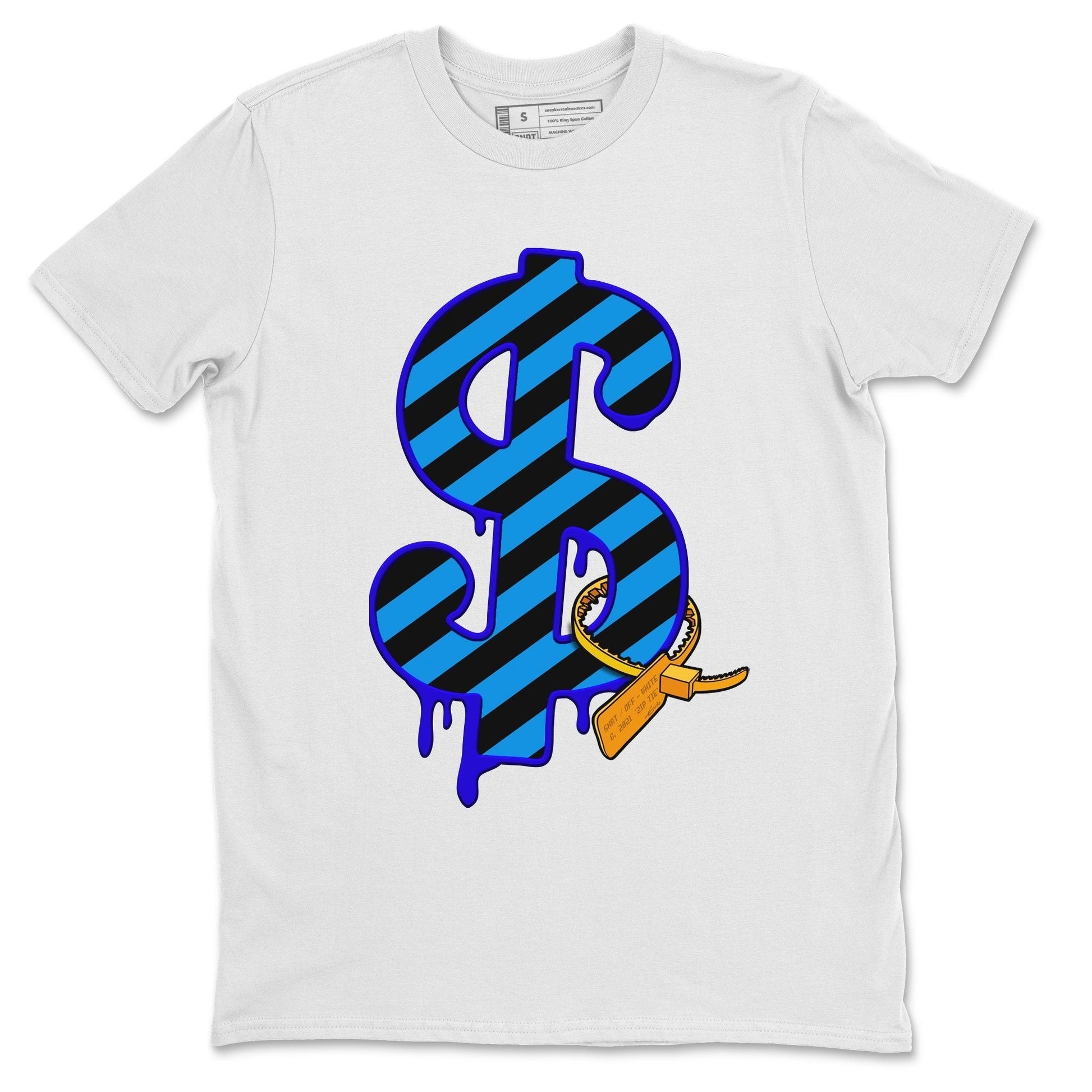 Jordan 2 OFF-WHITE Black Blue Sneaker Match Tees Dollar Camo Sneaker Tees Jordan 2 OFF-WHITE Black Blue Sneaker Release Tees Unisex Shirts