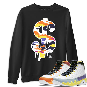 Jordan 9 Change The World Sneaker Match Tees Dollar Camo Sneaker Tees Jordan 9 Change The World Sneaker Release Tees Unisex Shirts