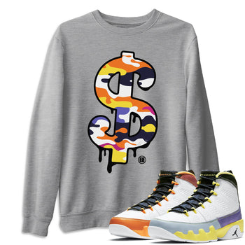 Jordan 9 Change The World Sneaker Match Tees Dollar Camo Sneaker Tees Jordan 9 Change The World Sneaker Release Tees Unisex Shirts