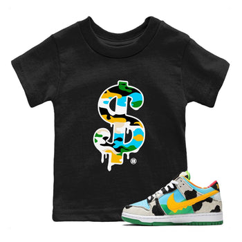 Dunk Chunky Dunky shirt to match jordans Dollar Camo sneaker tees Dunk Low Ben & Jerry's Chunky Dunky SNRT Sneaker Release Tees Baby Toddler Black 1 T-Shirt