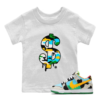 Dunk Chunky Dunky shirt to match jordans Dollar Camo sneaker tees Dunk Low Ben & Jerry's Chunky Dunky SNRT Sneaker Release Tees Baby Toddler White 1 T-Shirt