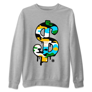 Dunk Chunky Dunky shirt to match jordans Dollar Camo sneaker tees Dunk Low Ben & Jerry's Chunky Dunky SNRT Sneaker Release Tees Unisex Heather Grey 2 T-Shirt