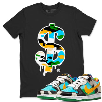 Dunk Chunky Dunky shirt to match jordans Dollar Camo sneaker tees Dunk Low Ben & Jerry's Chunky Dunky SNRT Sneaker Release Tees Unisex Black 1 T-Shirt