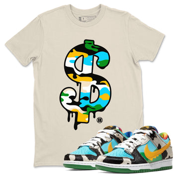 Dunk Chunky Dunky shirt to match jordans Dollar Camo sneaker tees Dunk Low Ben & Jerry's Chunky Dunky SNRT Sneaker Release Tees Unisex Natural 1 T-Shirt