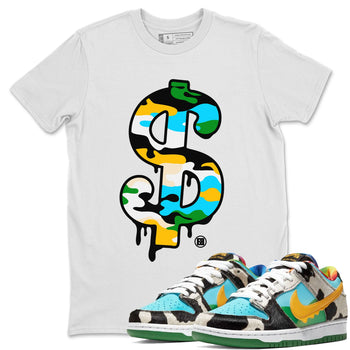 Dunk Chunky Dunky shirt to match jordans Dollar Camo sneaker tees Dunk Low Ben & Jerry's Chunky Dunky SNRT Sneaker Release Tees Unisex White 1 T-Shirt