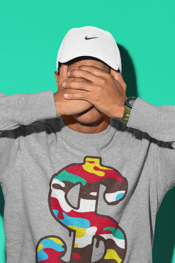 Dunk Free 99 White Sneaker Match Tees Dollar Camo Sneaker Tees Dunk Free 99 White Sneaker Release Tees Unisex Shirts