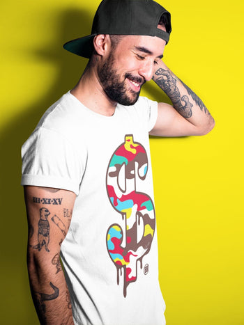 Dunk Free 99 White Sneaker Match Tees Dollar Camo Sneaker Tees Dunk Free 99 White Sneaker Release Tees Unisex Shirts