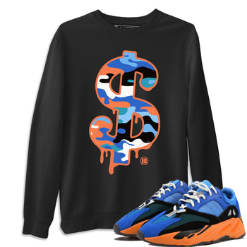 Yeezy 700 Bright Blue Sneaker Match Tees Dollar Camo Sneaker Tees Yeezy 700 Bright Blue Sneaker Release Tees Unisex Shirts