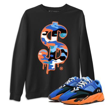Yeezy 700 Bright Blue Sneaker Match Tees Dollar Camo Sneaker Tees Yeezy 700 Bright Blue Sneaker Release Tees Unisex Shirts