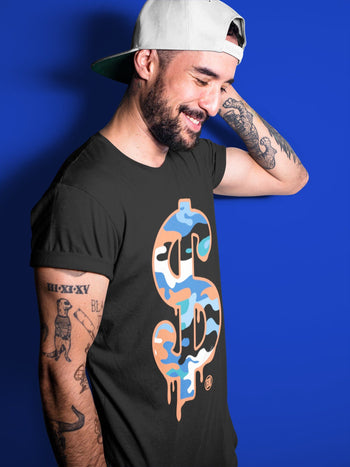Yeezy 700 Bright Blue Sneaker Match Tees Dollar Camo Sneaker Tees Yeezy 700 Bright Blue Sneaker Release Tees Unisex Shirts