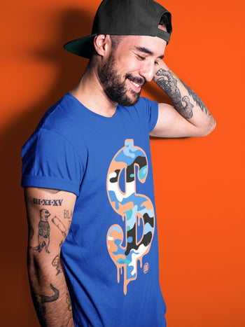 Yeezy 700 Bright Blue Sneaker Match Tees Dollar Camo Sneaker Tees Yeezy 700 Bright Blue Sneaker Release Tees Unisex Shirts