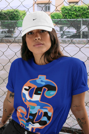 Yeezy 700 Bright Blue Sneaker Match Tees Dollar Camo Sneaker Tees Yeezy 700 Bright Blue Sneaker Release Tees Unisex Shirts