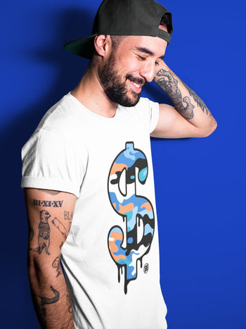 Yeezy 700 Bright Blue Sneaker Match Tees Dollar Camo Sneaker Tees Yeezy 700 Bright Blue Sneaker Release Tees Unisex Shirts