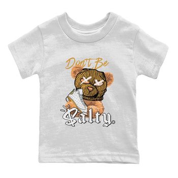 13s Wheat Match To Jordans Don't Be Salty Bear Sneaker Tees Air Jordan 13 Wheat SNRT Sneaker Release Tees Kids Shirts White 2