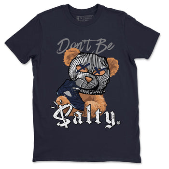 Air Jordan 5 Georgetown Match To Jordans Don't Be Salty Bear Sneaker Tees Air Jordan 5 Midnight Navy SNRT Sneaker Release Tees Unisex Shirts Navy 2