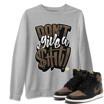 Jordan 1s Palomino shirt to match jordans Don't Give A Shit sneaker tees Air Jordan 1 Palomino SNRT Sneaker Release Tees Unisex Heather Grey 1 T-Shirt