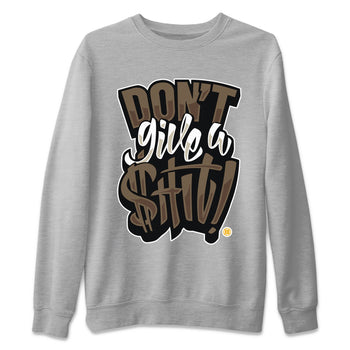 Jordan 1s Palomino shirt to match jordans Don't Give A Shit sneaker tees Air Jordan 1 Palomino SNRT Sneaker Release Tees Unisex Heather Grey 2 T-Shirt