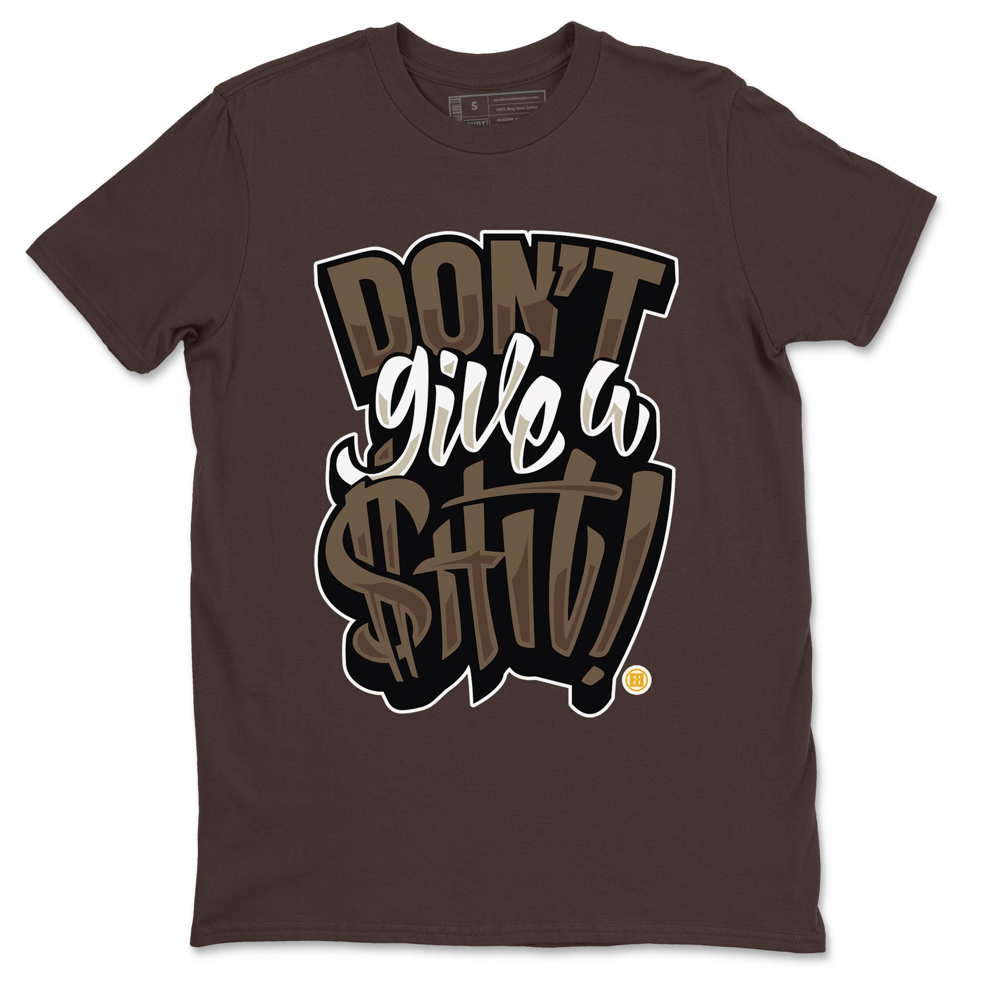 Jordan 1s Palomino shirt to match jordans Don't Give A Shit sneaker tees Air Jordan 1 Palomino SNRT Sneaker Release Tees Unisex Dark Chocolate 2 T-Shirt