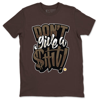 Jordan 1s Palomino shirt to match jordans Don't Give A Shit sneaker tees Air Jordan 1 Palomino SNRT Sneaker Release Tees Unisex Dark Chocolate 2 T-Shirt