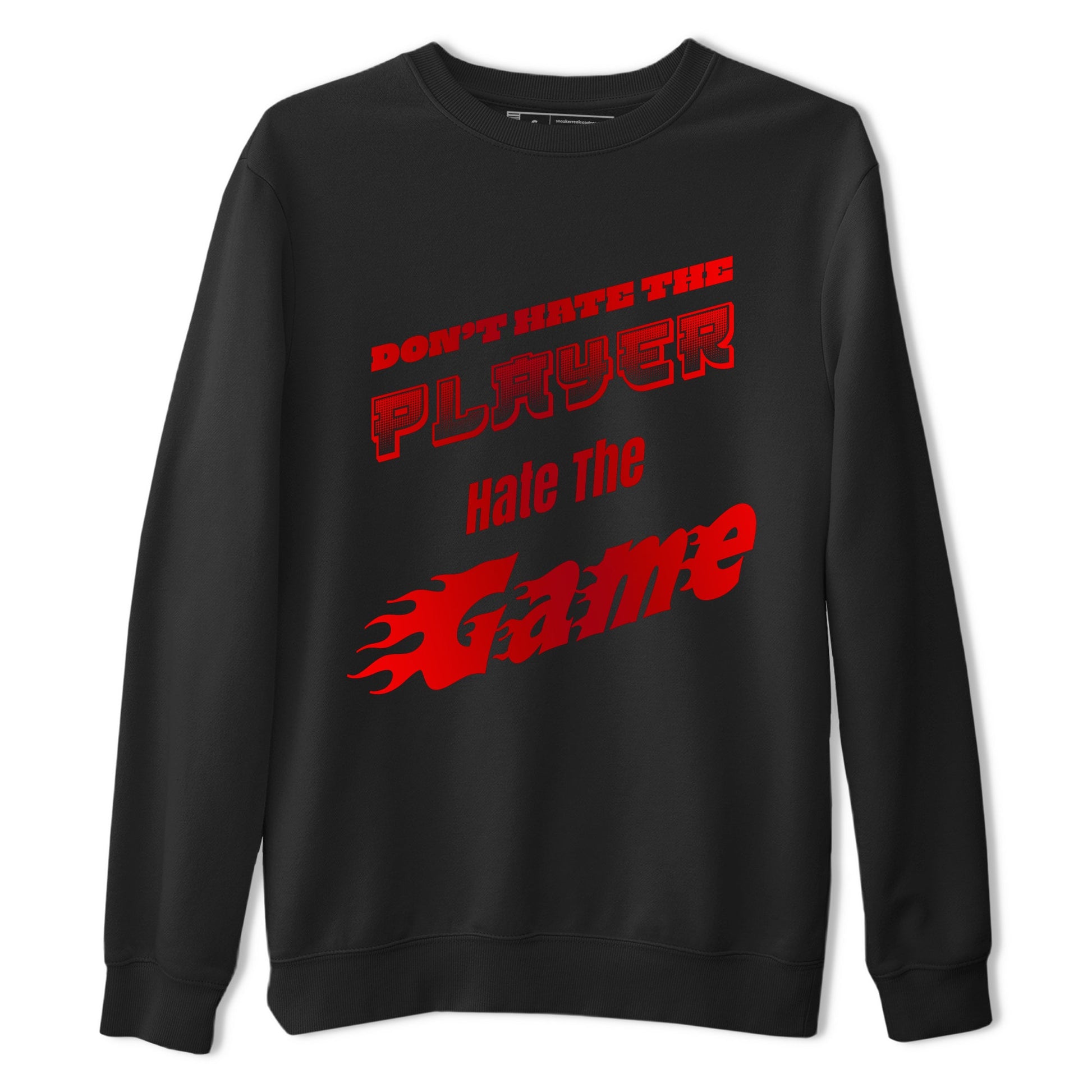Air Jordan 1 Satin Bred shirt to match jordans Don't Hate The Player sneaker tees AJ1Satin Bred SNRT Sneaker Release Tees Unisex Black 2 T-Shirt