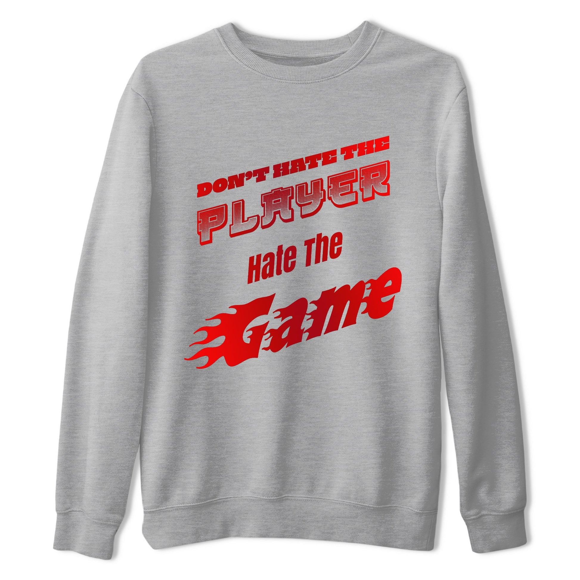 Air Jordan 1 Satin Bred shirt to match jordans Don't Hate The Player sneaker tees AJ1Satin Bred SNRT Sneaker Release Tees Unisex Heather Grey 2 T-Shirt