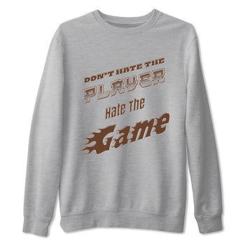 Dunk Cacao Wow shirt to match jordans Don't Hate The Player sneaker tees Dunk Cacao Wow SNRT Sneaker Release Tees Unisex Heather Grey 2 T-Shirt