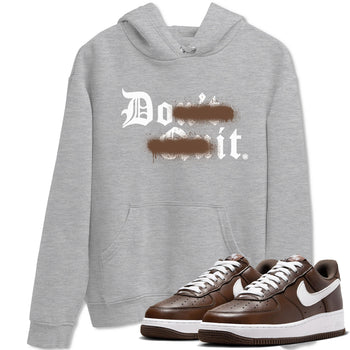 AF1 Chocolate shirt to match jordans Don't Quit Do It sneaker tees Air Force 1 Chocolate SNRT Sneaker Release Tees Cotton Sneaker Tee Heather Grey 1 T-Shirt