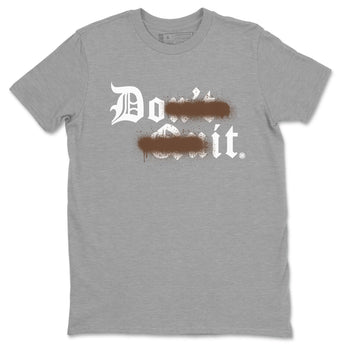 AF1 Chocolate shirt to match jordans Don't Quit Do It sneaker tees Air Force 1 Chocolate SNRT Sneaker Release Tees Cotton Sneaker Tee Heather Grey 2 T-Shirt