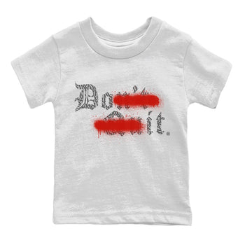 Air Jordan 3 White Cement Sneaker Match Tees Don't Quit Do It Sneaker Tees Air Jordan 3 Retro White Cement Sneaker Release Tees Kids Shirts White 2