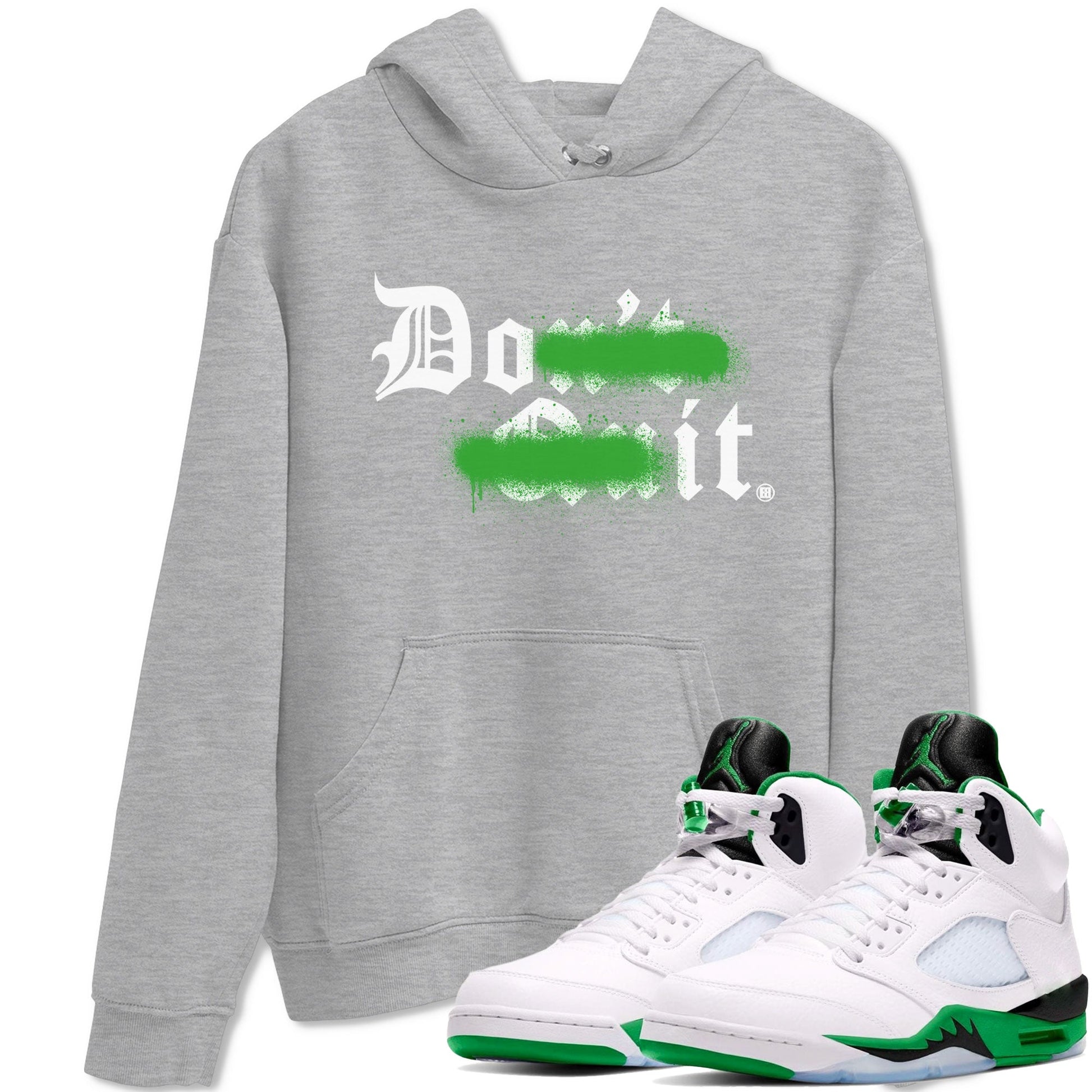 5s Lucky Green shirt to match jordans Don't Quit Do It sneaker tees Air Jordan 5 Retro Lucky Green SNRT Sneaker Release Tees Cotton Sneaker Tee Heather Grey 1 T-Shirt