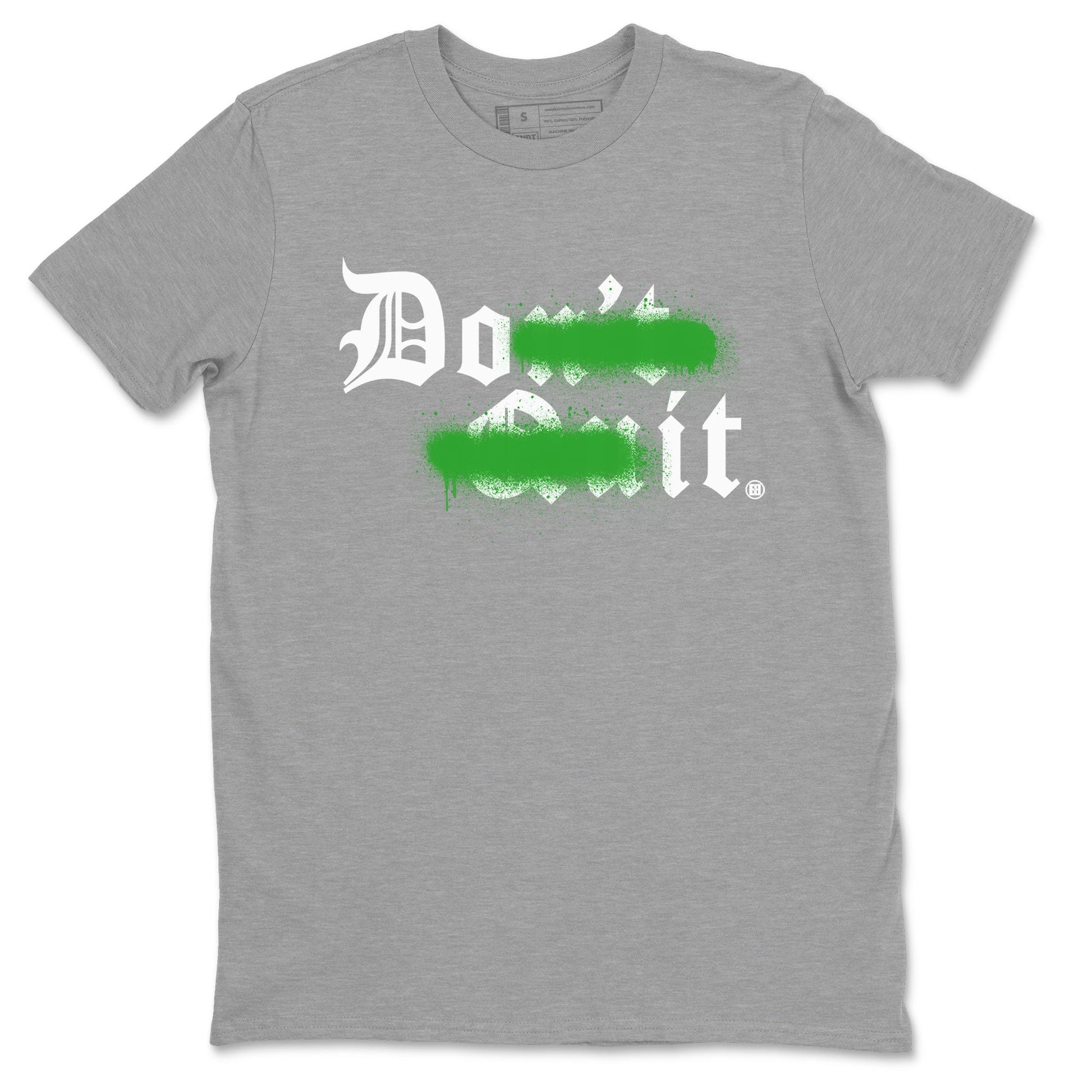 5s Lucky Green shirt to match jordans Don't Quit Do It sneaker tees Air Jordan 5 Retro Lucky Green SNRT Sneaker Release Tees Cotton Sneaker Tee Heather Grey 2 T-Shirt