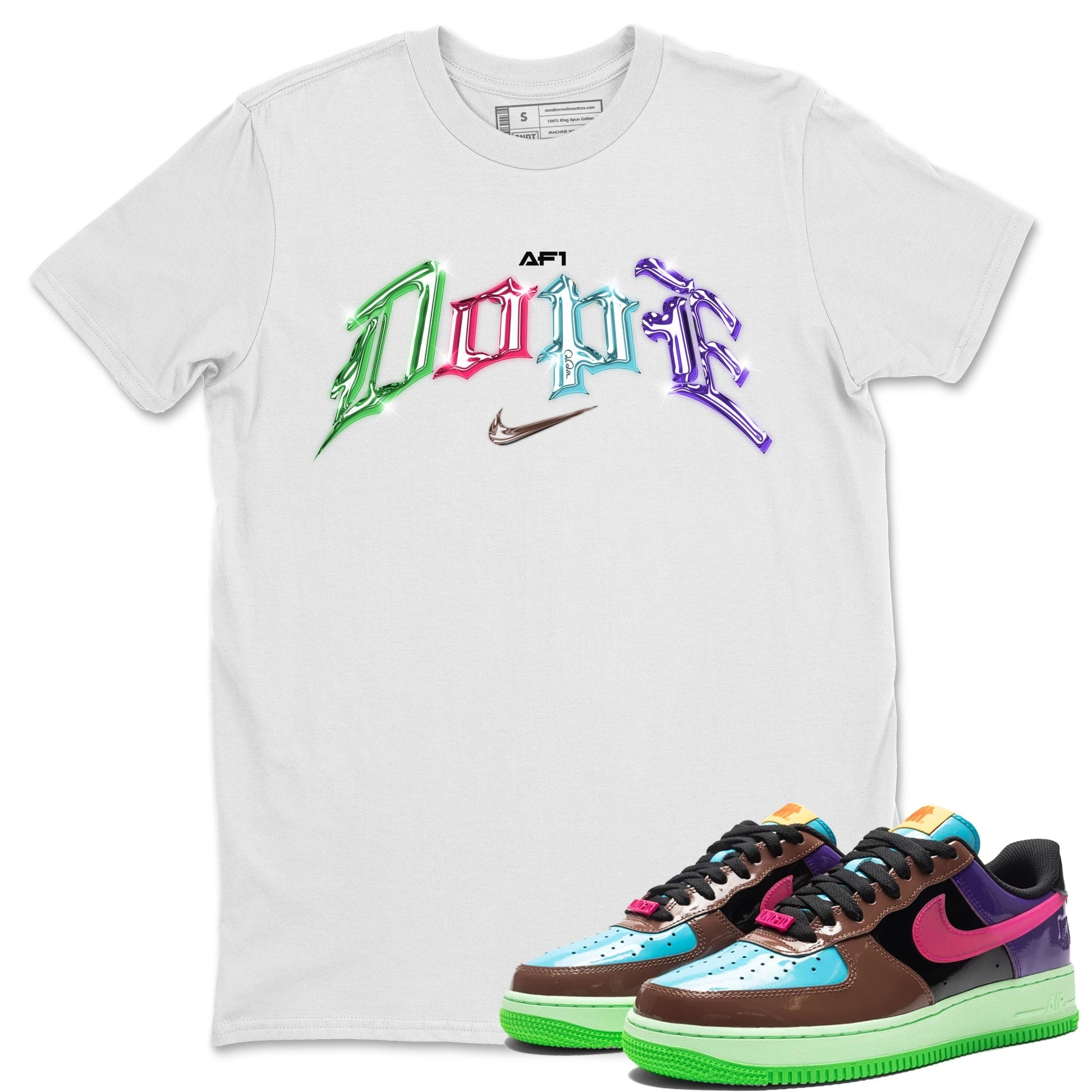 Nike Air Force 1 Low With Velcro Patches Sneaker T-Shirt - Binteez