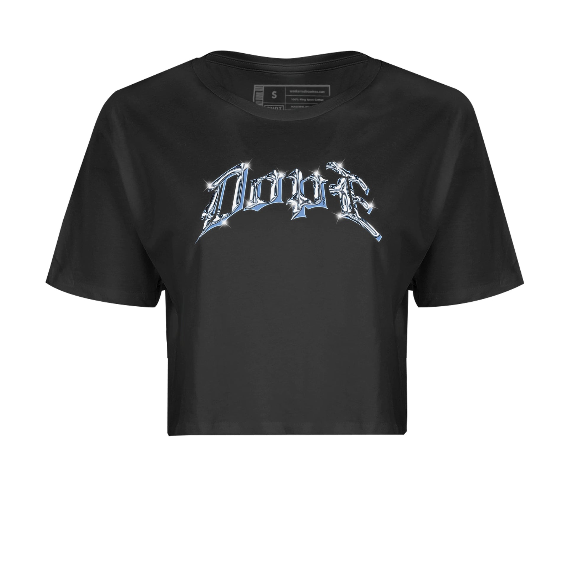 Air Jordan 1 Retro High OG UNC Toe Shirt to match Jordans Dope Sneaker Tees 1s UNC Toe SNRT Sneaker Release Tees Crop T-Shirts Black 2