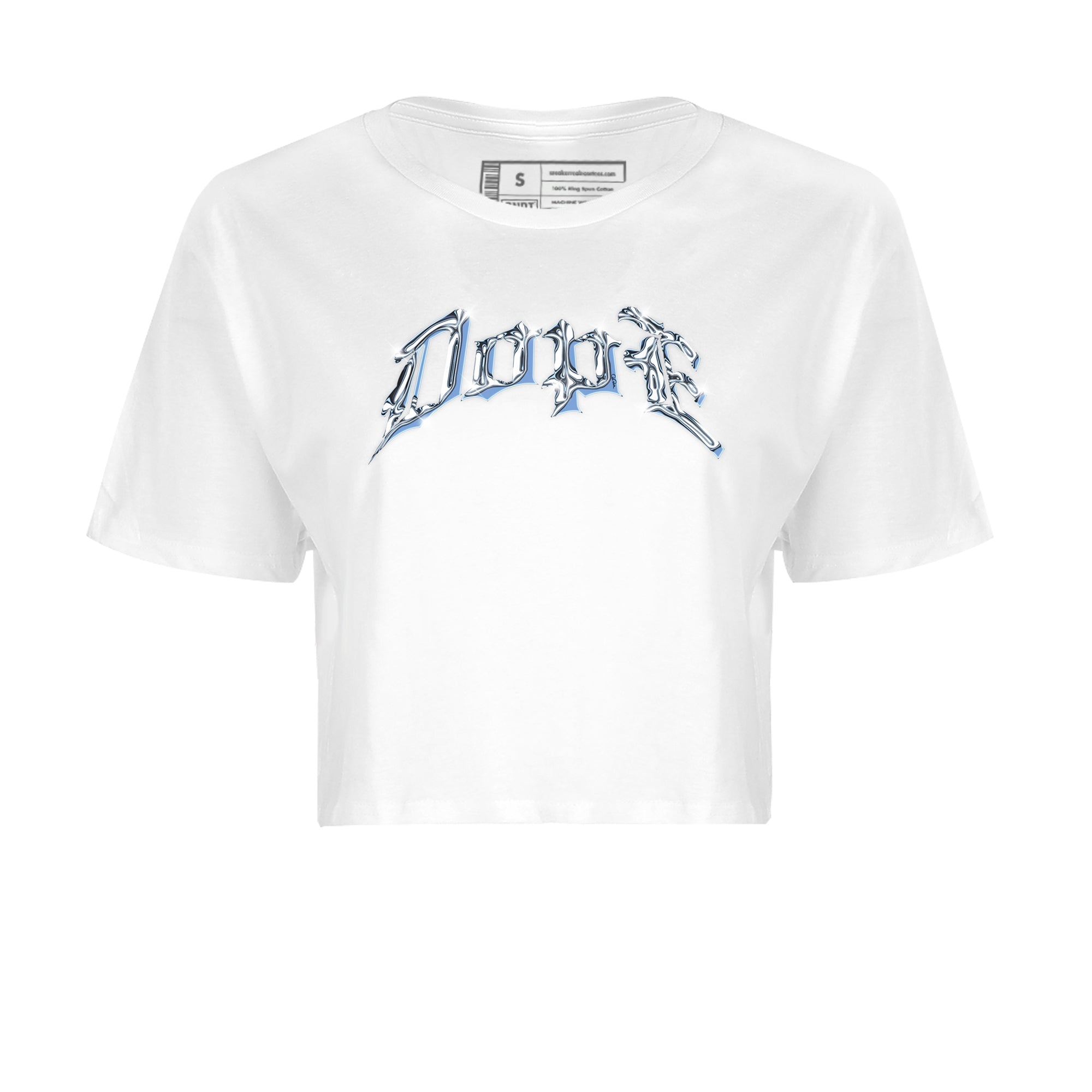 Air Jordan 1 Retro High OG UNC Toe Shirt to match Jordans Dope Sneaker Tees 1s UNC Toe SNRT Sneaker Release Tees Crop T-Shirts White 2