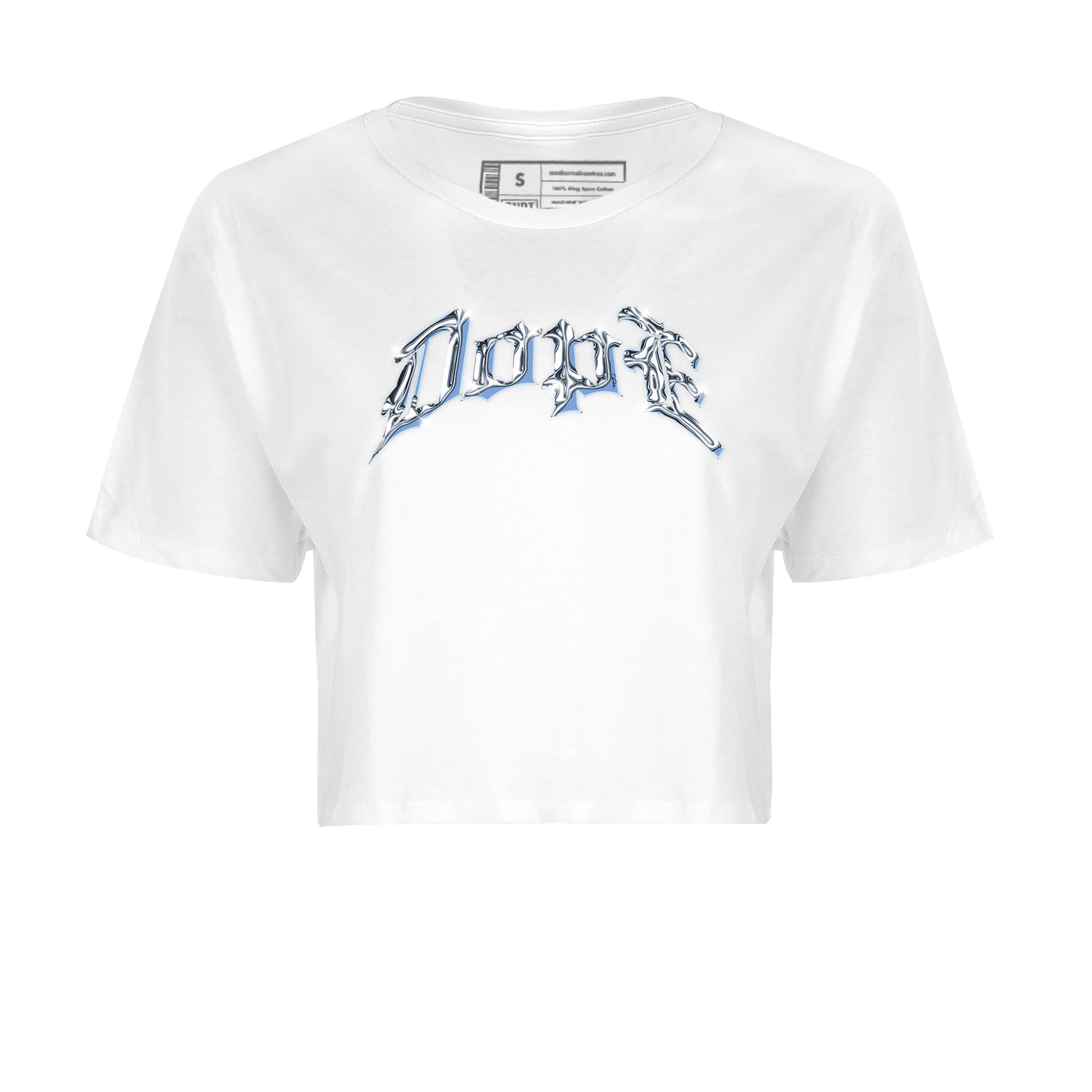 Air Jordan 1 Retro High OG UNC Toe Shirt to match Jordans Dope Sneaker Tees 1s UNC Toe SNRT Sneaker Release Tees Crop T-Shirts White 2