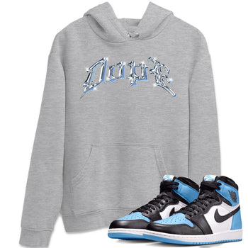 Air Jordan 1 Retro High OG UNC Toe Shirt to match Jordans Dope Sneaker Tees 1s UNC Toe SNRT Sneaker Release Tees Crew Neck T-Shirts Heather Grey 1