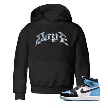 Air Jordan 1 Retro High OG UNC Toe Shirt to match Jordans Dope Sneaker Tees 1s UNC Toe SNRT Sneaker Release Tees Kids and Baby Tees Black 1