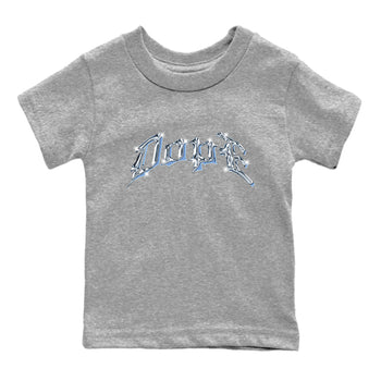 Air Jordan 1 Retro High OG UNC Toe Shirt to match Jordans Dope Sneaker Tees 1s UNC Toe SNRT Sneaker Release Tees Kids and Baby Tees Heather Grey 2