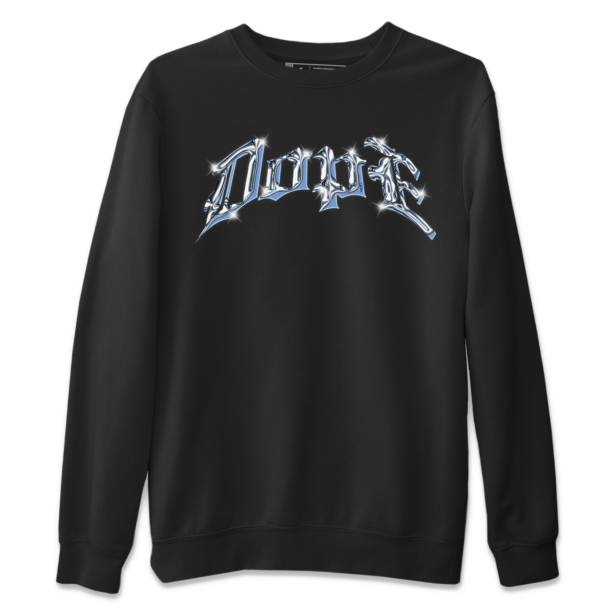 Air Jordan 1 Retro High OG UNC Toe Shirt to match Jordans Dope Sneaker Tees 1s UNC Toe SNRT Sneaker Release Tees Crew Neck T-Shirts Black 2
